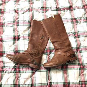 🔥UGG Channing Brown Leather Riding Boots (7.5)
